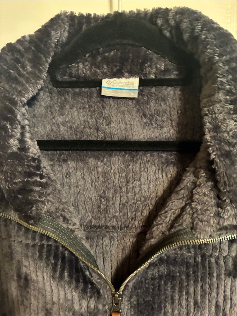 Columbia Plush Ribbed Zip Jacket - Charcoal - Picture 3 of 6